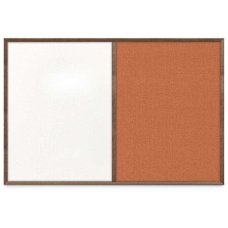 United Visual Products Slim Style Indoor Enclosed Corkboard, 24 UV502SCH-GOLD-KEYLIME
